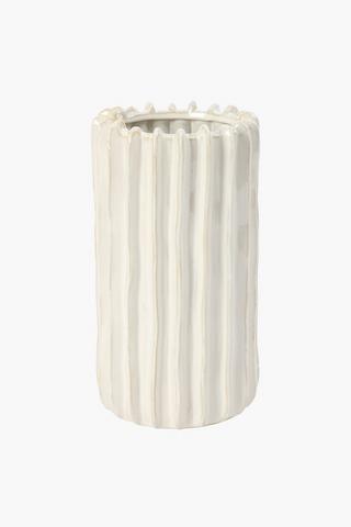 Neo Ripple Ceramic Vase, 26cm