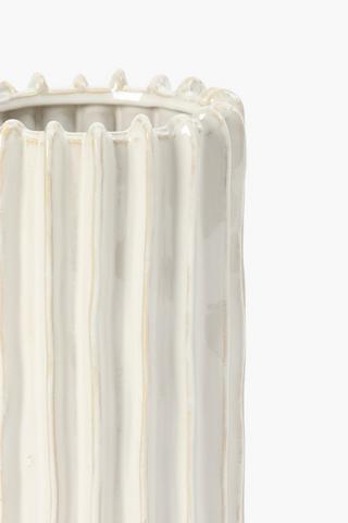 Neo Ripple Ceramic Vase, 26cm