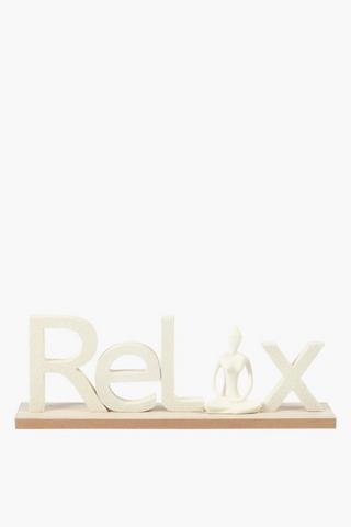 Relax Yoga Sign, 36x13cm