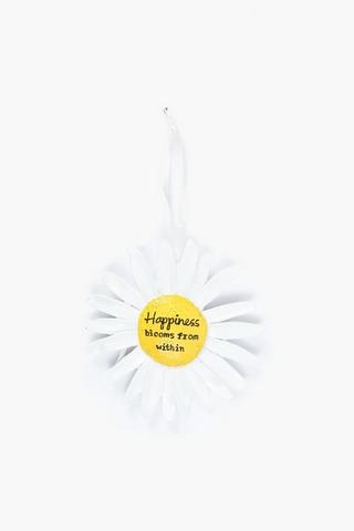 Daisy Happiness Hanging Sign, 13x22cm