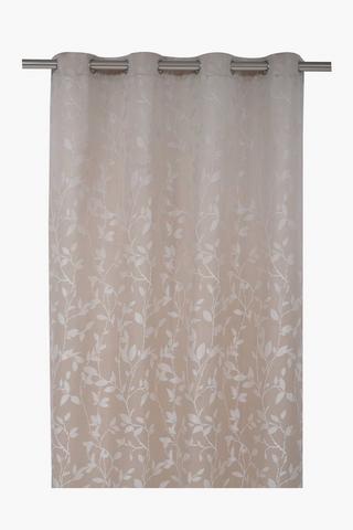 Eyelet Jacquard Cherry Leaf Curtain, 140x225cm