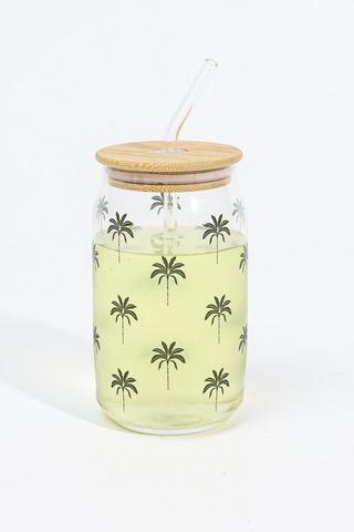 Palm Glass Sippy Glass
