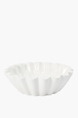 Coastal Wavy Ceramic Bowl