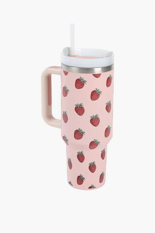 Strawberry Travel Tumbler