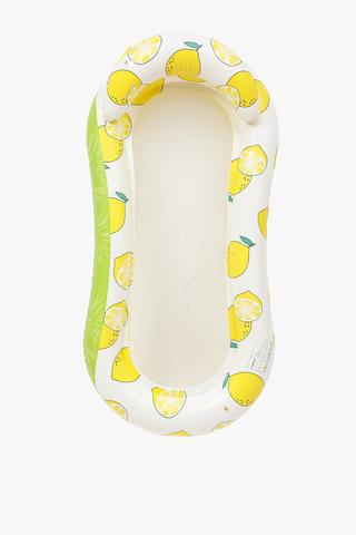 Inflatable Lemon Mesh Pool Mat