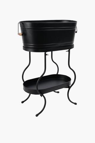 Oval Champagne Bucket With Stand