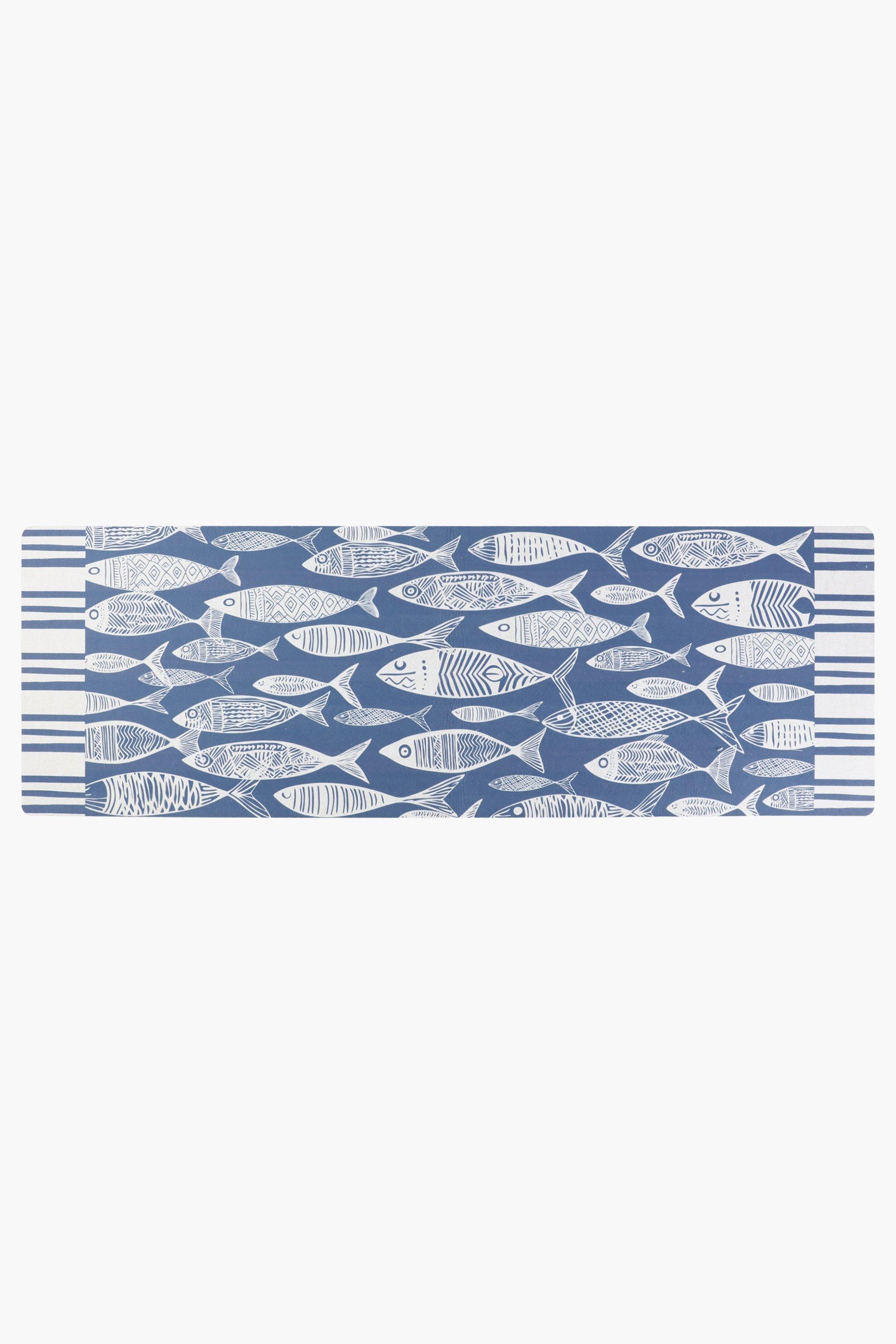 Printed Fish Kitchen Mat, 40x120cm