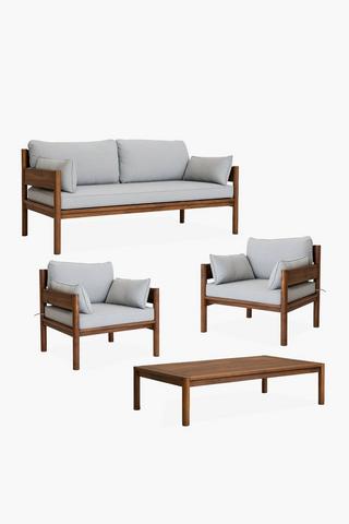 Della 4 Piece Patio Set