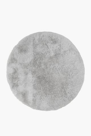 Faux Fur Round Shaggy Rug 120cm