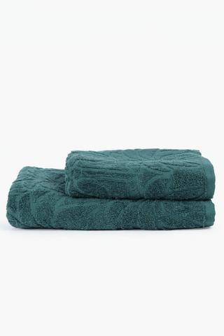 2 Pack Cotton Jacquard Secunda Multi Towel Set