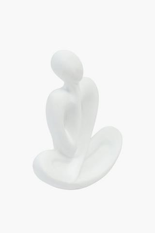 Resin Thinking Statue, 20x21cm