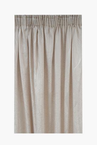 Taped Jacquard Swirl Curtain, 230x218cm