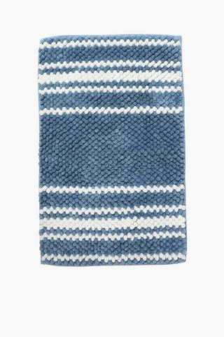 Bobble Stripe Bath Mat, 43x70cm