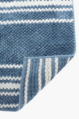 Bobble Stripe Bath Mat, 43x70cm