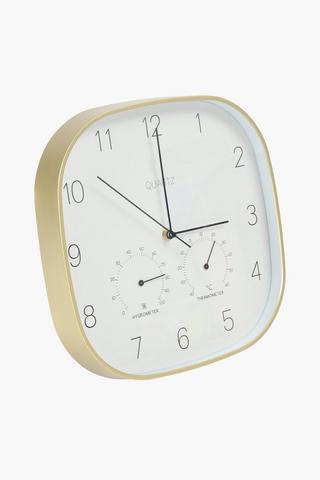 Plastic Tri Clock, 30cm