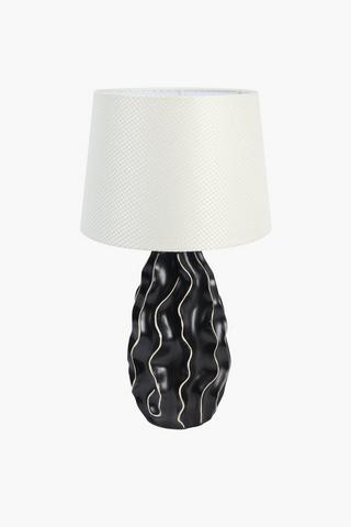 Stripe Wave Ceramic Lampset, E27