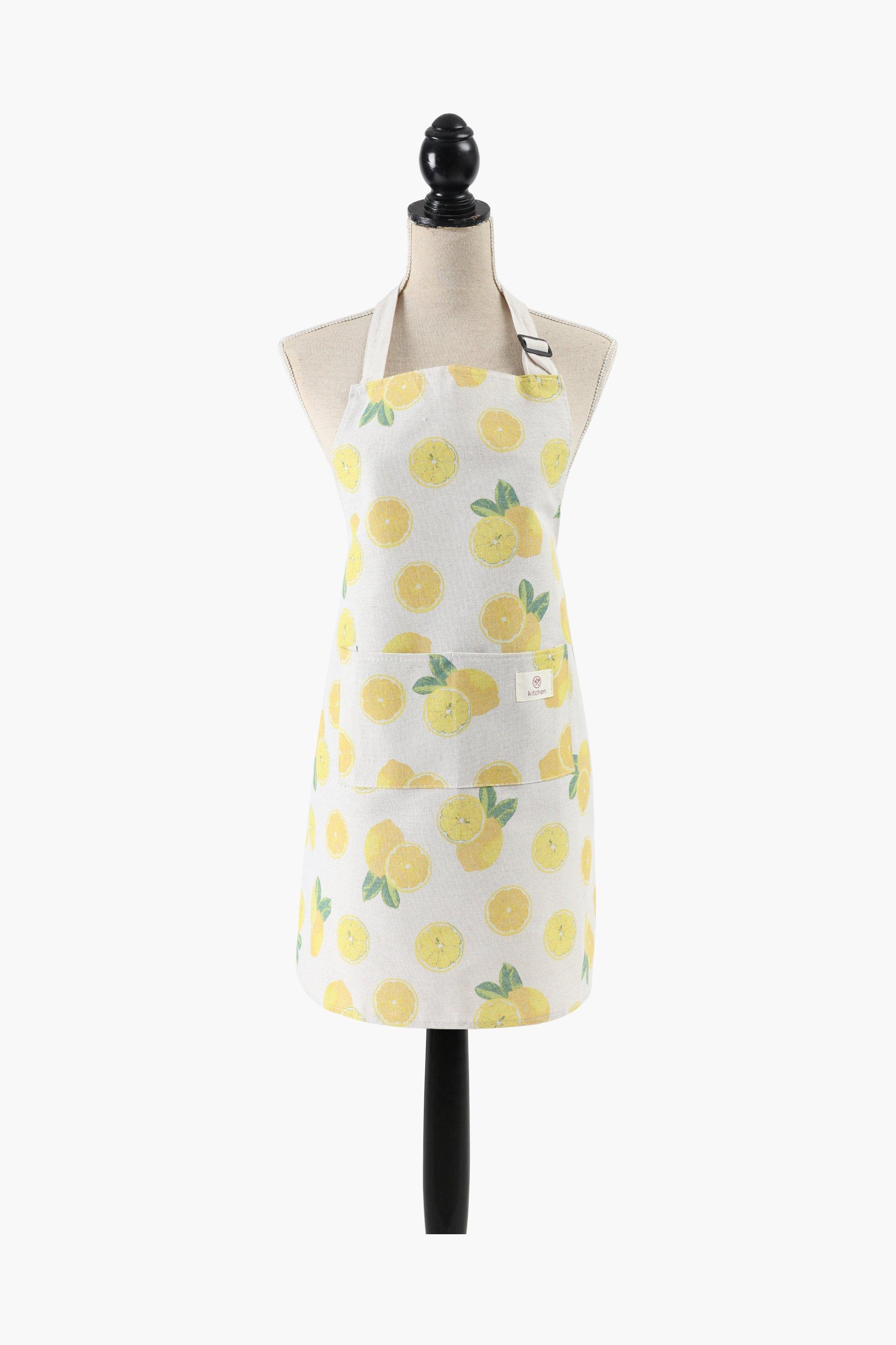 Lemon Cotton Apron
