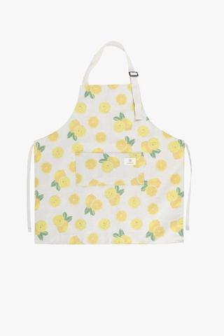 Lemon Cotton Apron