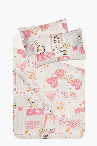 Soft Touch Lethabo Doodle Blossom Comforter Set