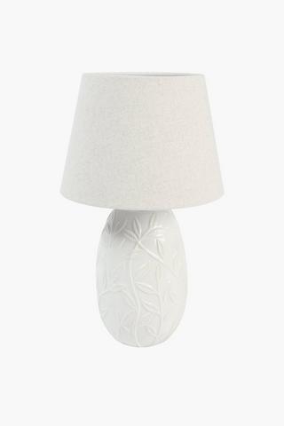 Floral Ceramic Glazed Lamp Set, E27