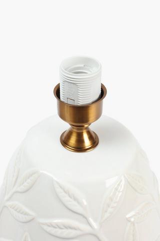 Floral Ceramic Glazed Lamp Set, E27