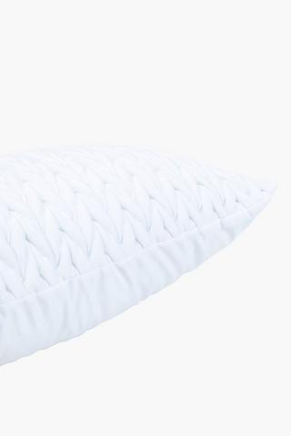 Ruched Velvet Textured Plain Scatter Cushion, 30x80cm