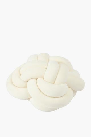 Velvet Knot Cushion, 30cm