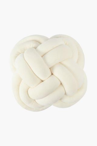 Velvet Knot Cushion, 30cm
