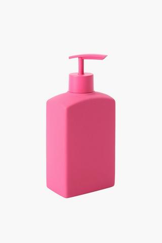 Ceramic Rubber Coated Rectangular Soap Dispenser