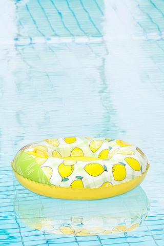 Inflatable Lemon Pool Ring, 93cm