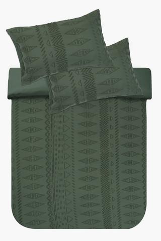 Soft Touch Clipped Chevron Duvet Cover Set