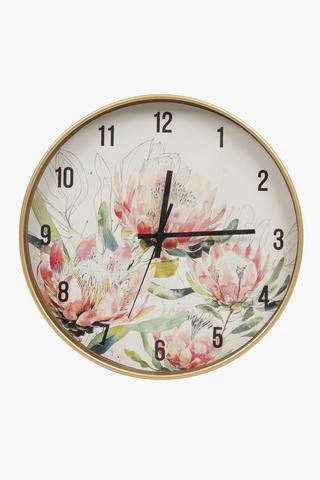 Protea Clock, 30cm