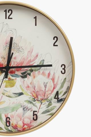 Protea Clock, 30cm