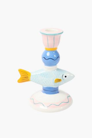 Sardine Dinner Candle Holder, 11x15cm