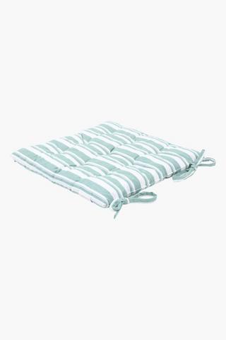 Rio Stripe Cotton Chairpad, 38x38cm