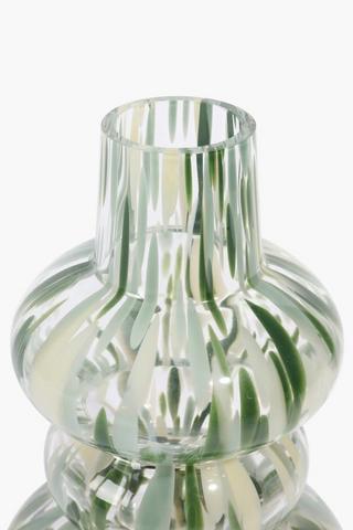 Speckle Glass Urn Vase, 30cm