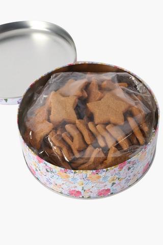Floral Star Biscuits In Tin,300g