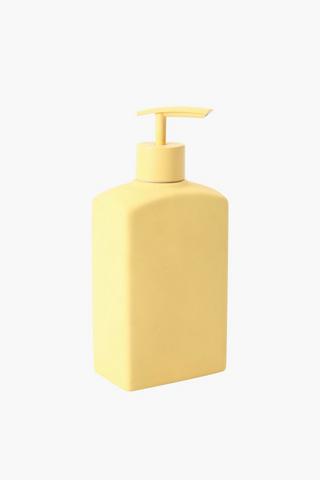 Ceramic Rubber Coated Rectangular Soap Dispenser