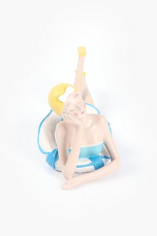 Beach Resting Lady, 30.5x10.5cm
