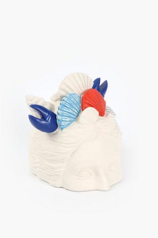 Coastal Crown Lady Statue, 25.5x24cm