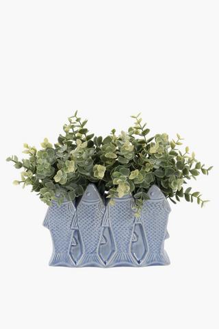 Greenery In Fish Planter, 20x23cm