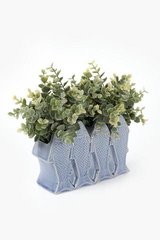 Greenery In Fish Planter, 20x23cm