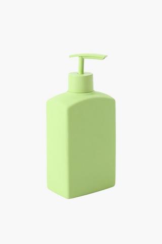 Ceramic Rubber Coated Rectangular Soap Dispenser