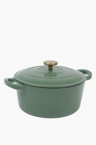 Enamel Round Deep Pot