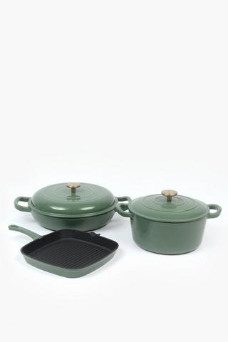 Enamel Round Deep Pot