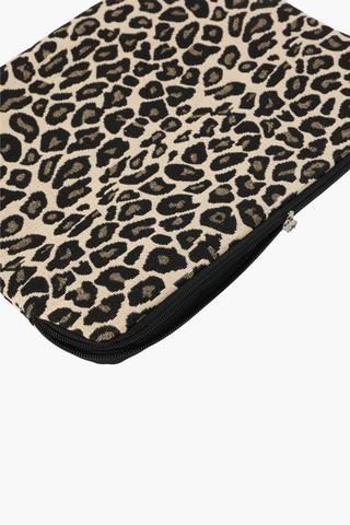 Leopard Quilted Laptop Sleeve