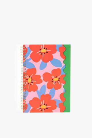 A5 Soft Spiral Flower Notebook