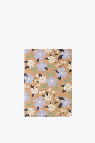 A5 Soft Cover Flowers Notebook