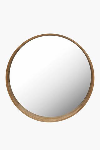 Slant Round Mirror, 80cm