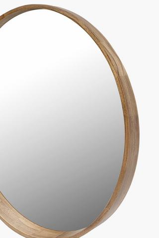 Slant Round Mirror, 80cm